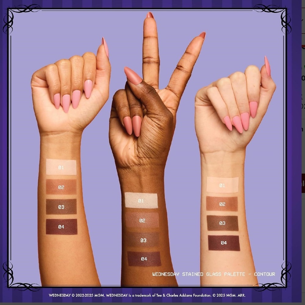 NYX PROFESSIONAL MAKEUP Wednesday Stained Glass Contour Palette - Picture 3 of 7